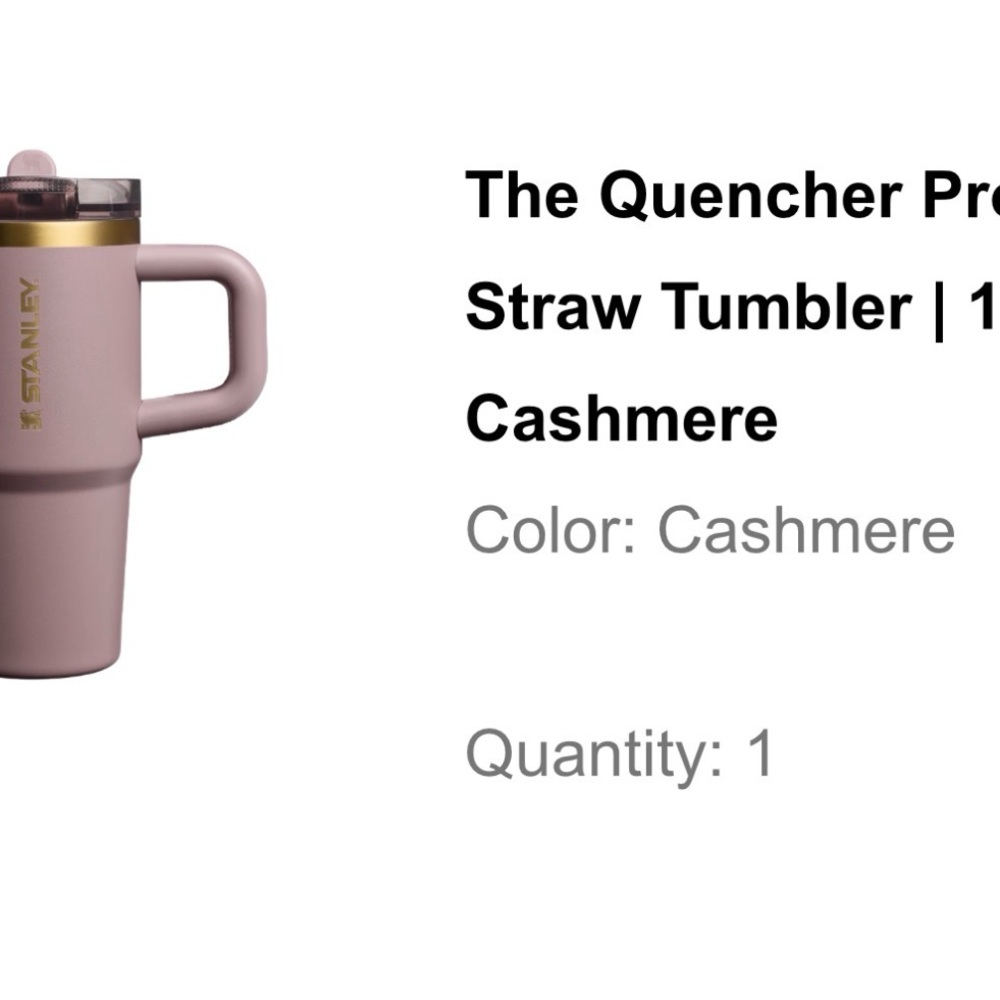 Stanley Cashmere Straw Tumbler